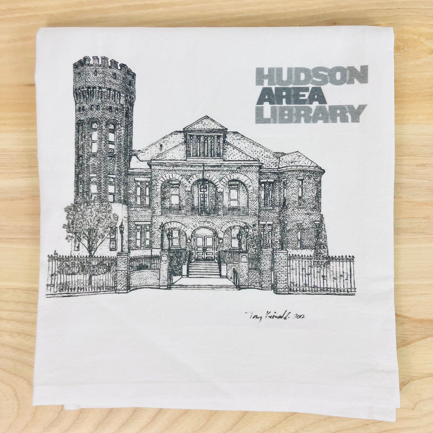 Hudson Area Library Armory Tea Towel